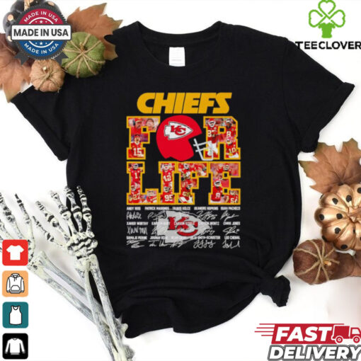 Chiefs for life players signatures shirt for Fan