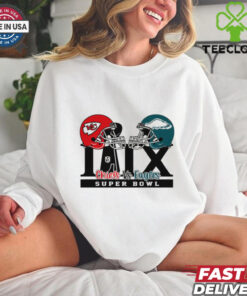 Chiefs vs Eagles 2025 Super Bowl LIX New Orleans 2025 helmets shirt