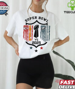Chiefs vs Eagles Super Bowl 2025 LIX American Flag shirt