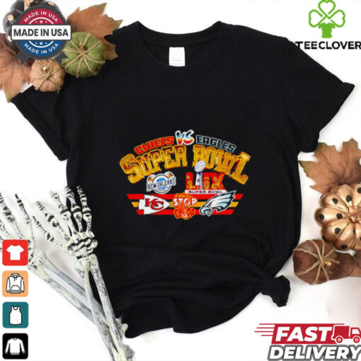 Chiefs vs Eagles Super Bowl LIX can’t stop the chop 2025 Champions shirt