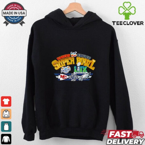 Chiefs vs Eagles Super Bowl LIX fly eagles fly 2025 Champions shirt