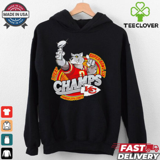Chiefs vs. Eagles Super Bowl LIX 3 peat mascot glory shirt
