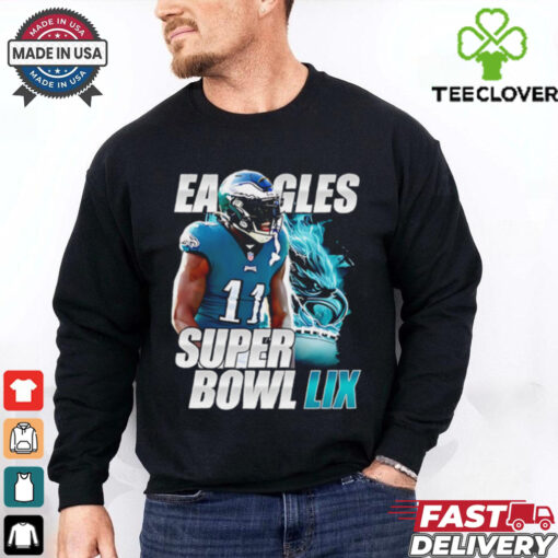 Chiefs vs. Eagles Super Bowl LIX A. J. Brown scream shirt