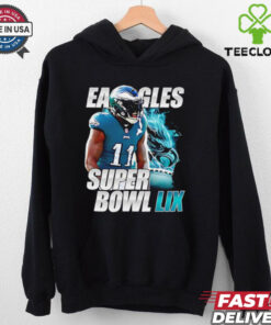 Chiefs vs. Eagles Super Bowl LIX A. J. Brown scream shirt