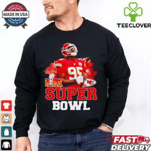 Chiefs vs. Eagles Super Bowl LIX Chris Jones scream shirt