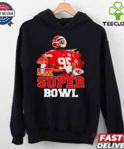 Chiefs vs. Eagles Super Bowl LIX Chris Jones scream shirt