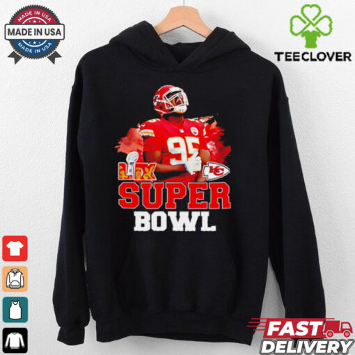 Chiefs vs. Eagles Super Bowl LIX Chris Jones scream shirt