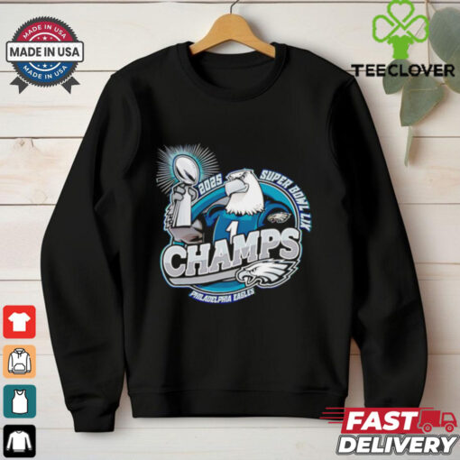 Chiefs vs. Eagles Super Bowl LIX Eagles mascot glory shirt