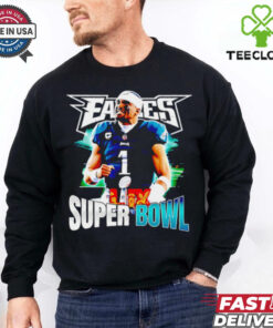 Chiefs vs. Eagles Super Bowl LIX Jalen Hurts shirt