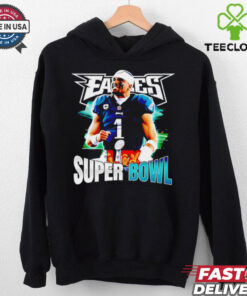 Chiefs vs. Eagles Super Bowl LIX Jalen Hurts shirt
