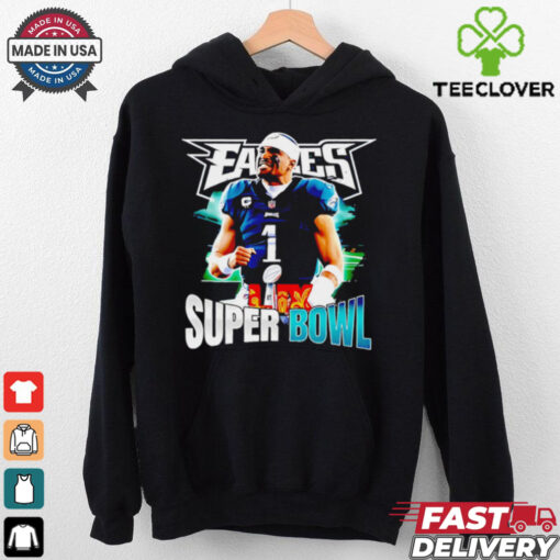 Chiefs vs. Eagles Super Bowl LIX Jalen Hurts shirt