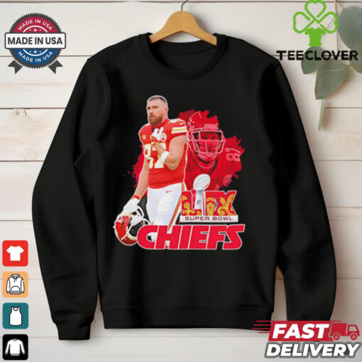 Chiefs vs. Eagles Super Bowl LIX Travis Kelce shirt