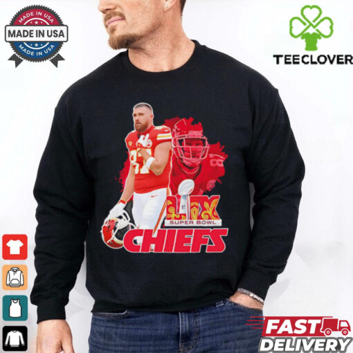 Chiefs vs. Eagles Super Bowl LIX Travis Kelce shirt