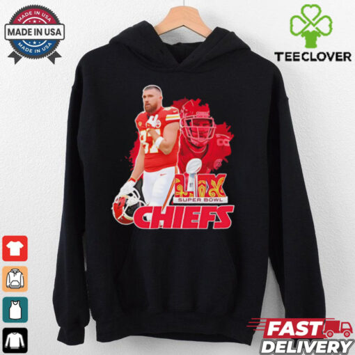 Chiefs vs. Eagles Super Bowl LIX Travis Kelce shirt