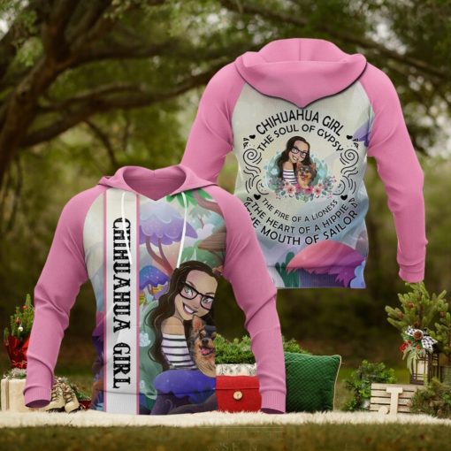 Chihuahua Girl 3D Hoodie