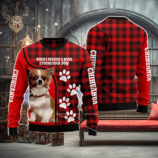 Chihuahua Paw Ugly Christmas Sweater Funny Christmas Gift For Family