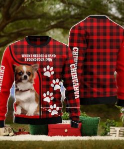 Chihuahua Paw Ugly Christmas Sweater Funny Christmas Gift For Family