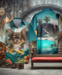 Chihuahua – 3D Tropical Trendy Hawaiian Shirt