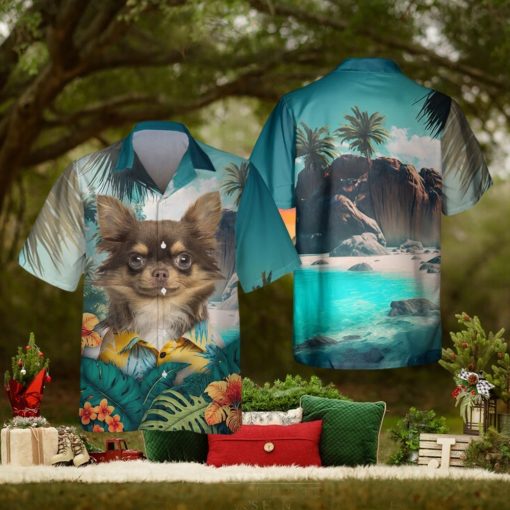 Chihuahua – 3D Tropical Trendy Hawaiian Shirt