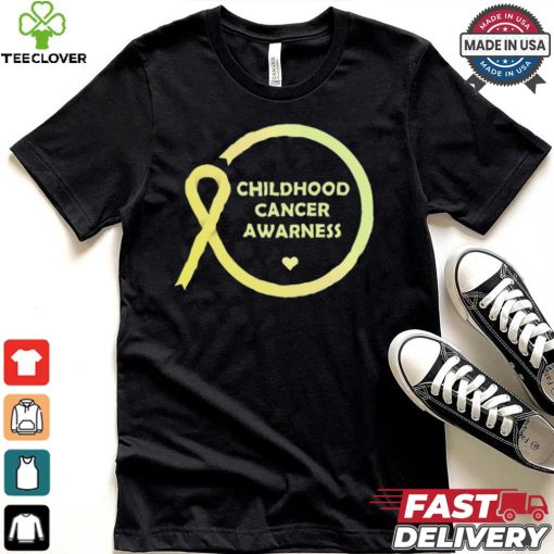 Childhood Cancer Awareness Month T Shirt Gift yellow Ribbon hoodie, sweater, longsleeve, shirt v-neck, t-shirt