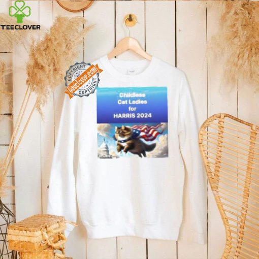Childless Cat For Ladies For Harris 2024 Shirt