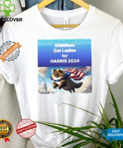 Childless Cat For Ladies For Harris 2024 Shirt