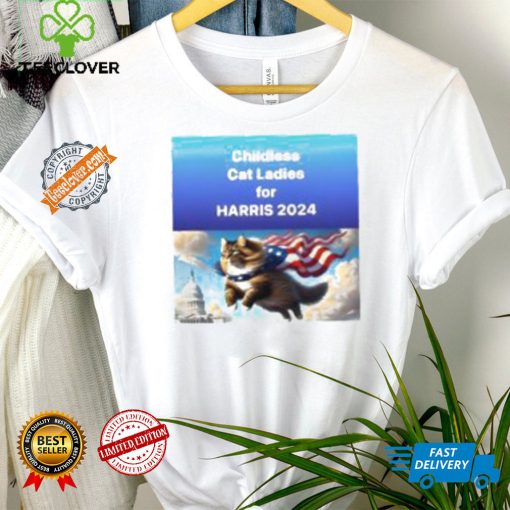 Childless Cat For Ladies For Harris 2024 Shirt