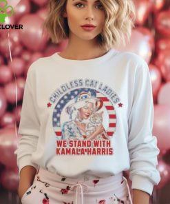 Childless Cat Ladies We Stand With Kamala Harris Childless Millennials 2024 T shirt