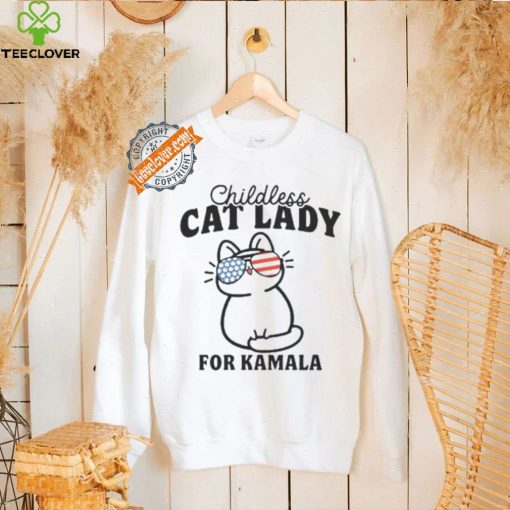 Childless Cat Lady For Kamala Shirt, Vote Blue 2024, Democrat Thoodie, sweater, longsleeve, shirt v-neck, t-shirt, Pro Democracy Tee, Election 2024 Shirt, Liberal T Shirt, Liberal Gifts