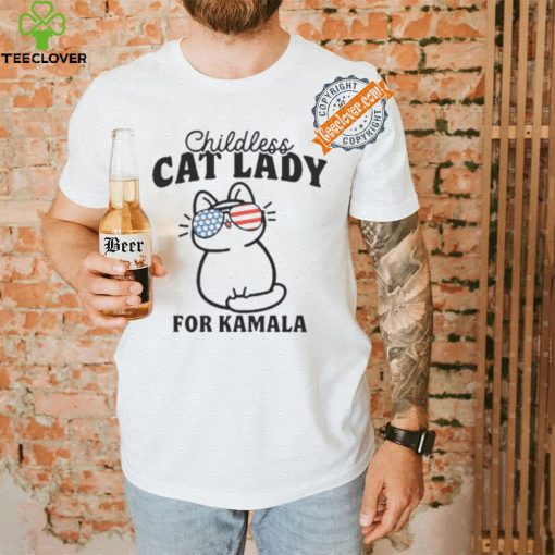 Childless Cat Lady For Kamala Shirt, Vote Blue 2024, Democrat Thoodie, sweater, longsleeve, shirt v-neck, t-shirt, Pro Democracy Tee, Election 2024 Shirt, Liberal T Shirt, Liberal Gifts