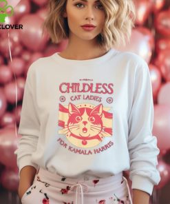 Childless Cat Lady Madam President Childless Cat Ladies For Kamala Harris 2024 T shirt