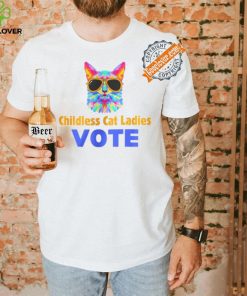 Childless Cat Lady Shirt Cat Lady Shirt Vote Blue Shirt Coconut Tree Harris 47 Shirt