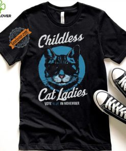Childless Cat Lady Shirt Vote Blue Shirt Coconut Tree Harris 47 Shirt