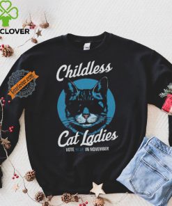 Childless Cat Lady Shirt Vote Blue Shirt Coconut Tree Harris 47 Shirt