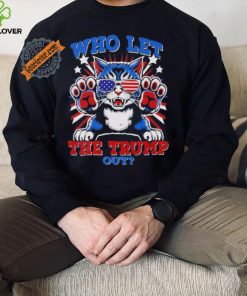 Childless cat ladies vote Harris who let the Trump out hoodie, sweater, longsleeve, shirt v-neck, t-shirt