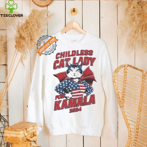 Childless cat lady for Kamala Cat supperman shirt