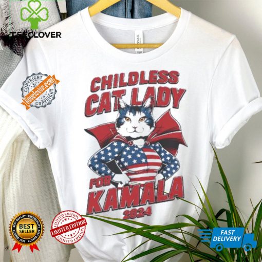 Childless cat lady for Kamala Cat supperman shirt