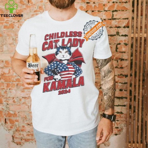 Childless cat lady for Kamala Cat supperman shirt