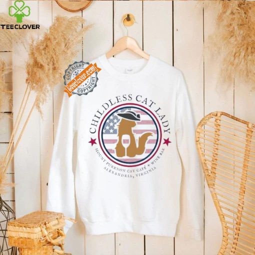 Childless cat lady mount purrnon cat cafe wine bar Alexandria Virginia Harris shirt