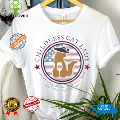 Childless cat lady mount purrnon cat cafe wine bar Alexandria Virginia Harris shirt