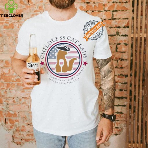 Childless cat lady mount purrnon cat cafe wine bar Alexandria Virginia Harris shirt