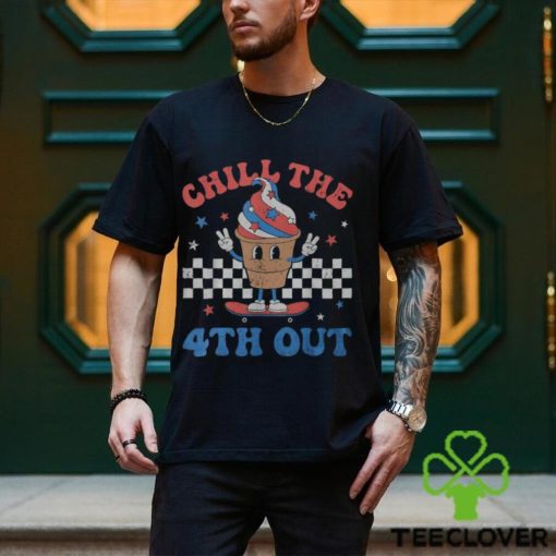 Chill The 4Th Out Retro Patriotic Ice Cream Fourth Of July Men’s T hoodie, sweater, longsleeve, shirt v-neck, t-shirt