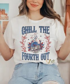 Chill The Fourth Out Vintage Cowgirl 4th Of July Shirt