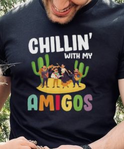Chillin With My Amigos Funny Cinco de Mayo Fiesta Short Sleeve Unisex T Shirt