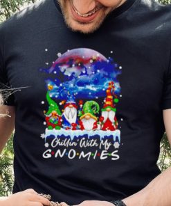 Chillin’ With My Gnomes Lights Moon Merry Christmas Shirt