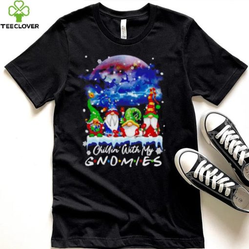 Chillin’ With My Gnomes Lights Moon Merry Christmas Shirt