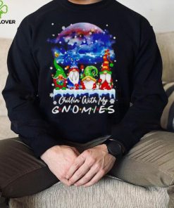 Chillin’ With My Gnomes Lights Moon Merry Christmas Shirt