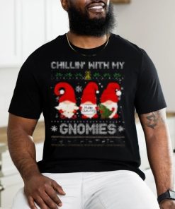 Chillin With My Gnomies Funny Christmas Family on Unisex Vintage Sport T Shirt