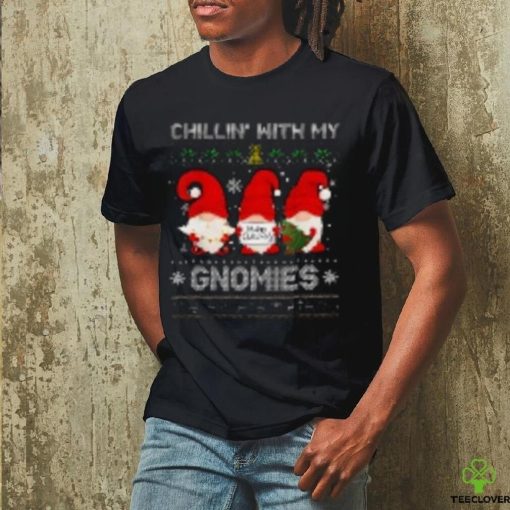 Chillin With My Gnomies Funny Christmas Family on Unisex Vintage Sport T Shirt