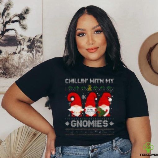 Chillin With My Gnomies Funny Christmas Family on Unisex Vintage Sport T Shirt